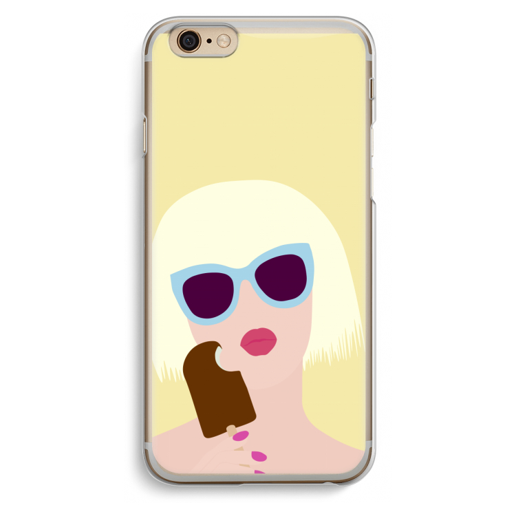 Ice cream: iPhone 6 / 6S Transparant Hoesje