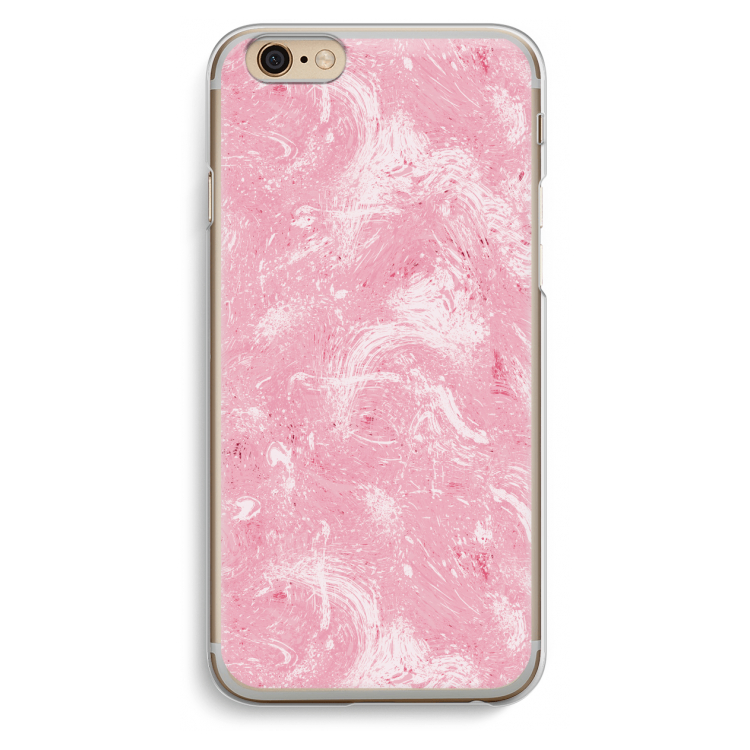 Abstract Painting Pink: iPhone 6 / 6S Transparant Hoesje