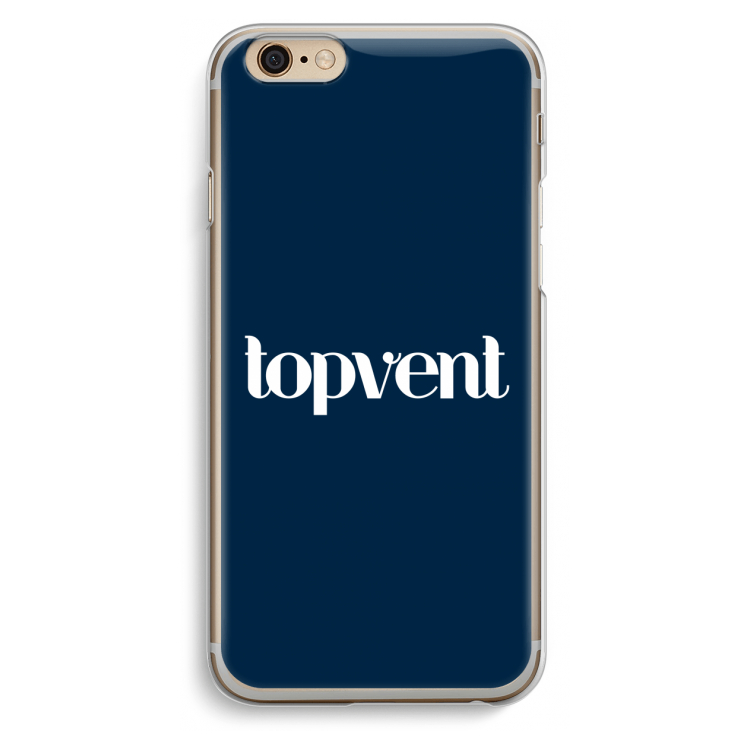Topvent Navy: iPhone 6 / 6S Transparant Hoesje