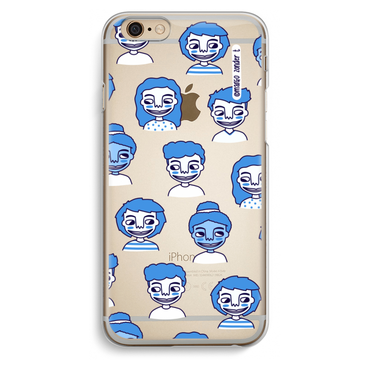 Gezichtjes: iPhone 6 / 6S Transparant Hoesje