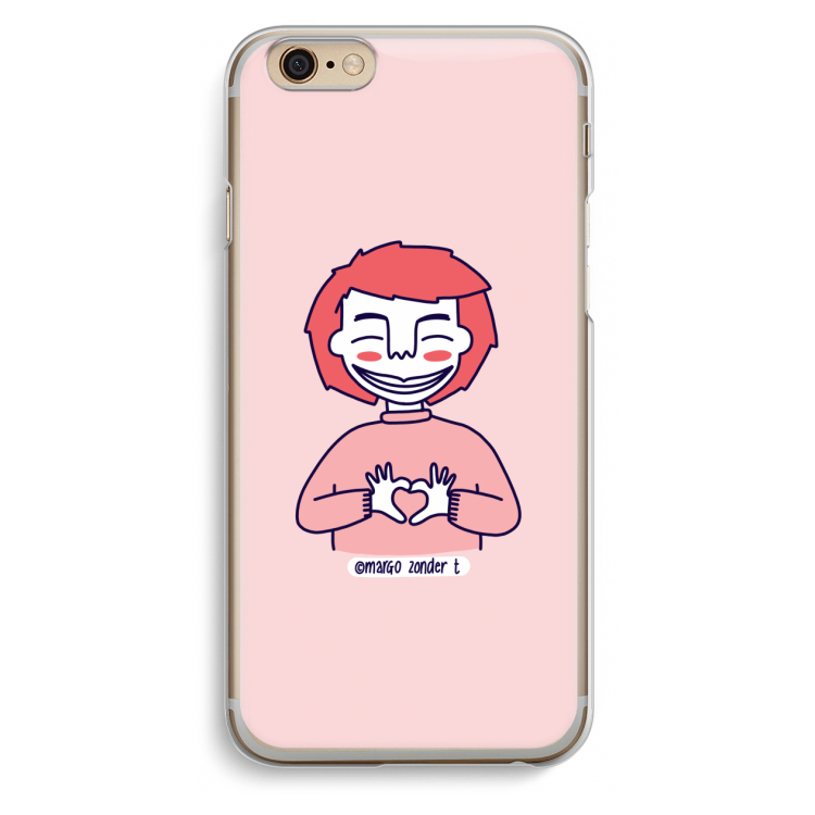 Hartje: iPhone 6 / 6S Transparant Hoesje