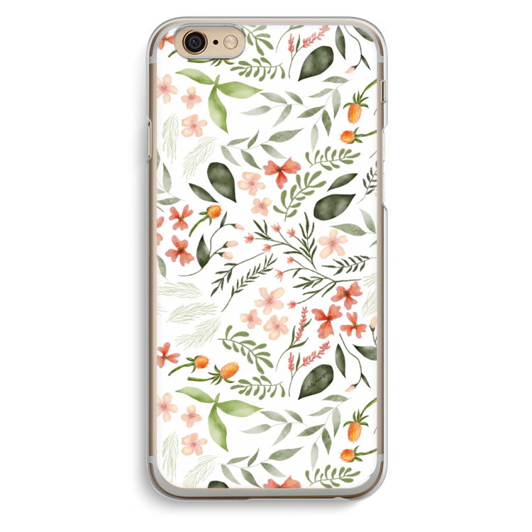 Sweet little flowers: iPhone 6 / 6S Transparant Hoesje