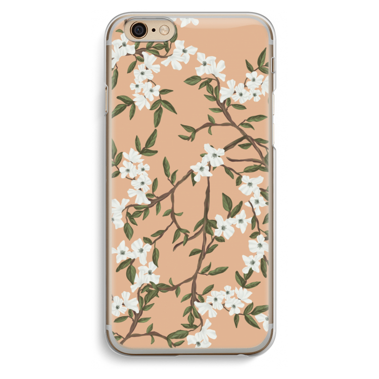 Blossoming spring: iPhone 6 / 6S Transparant Hoesje