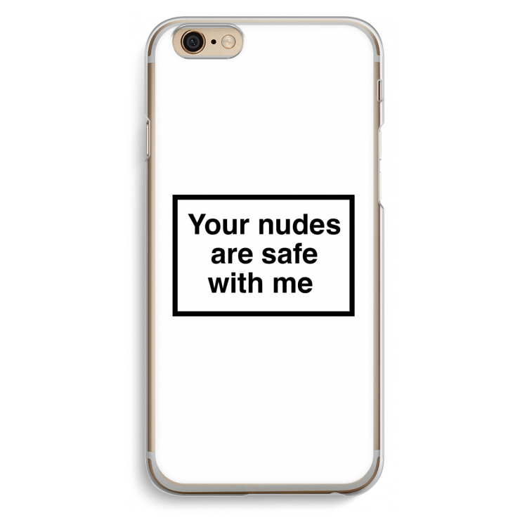 Safe with me: iPhone 6 / 6S Transparant Hoesje