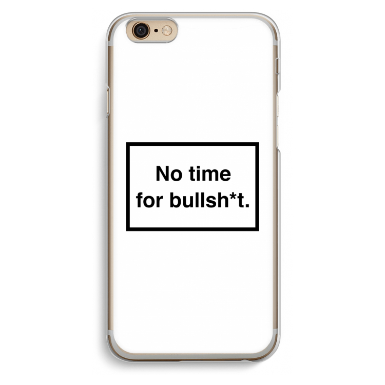 No time: iPhone 6 / 6S Transparant Hoesje