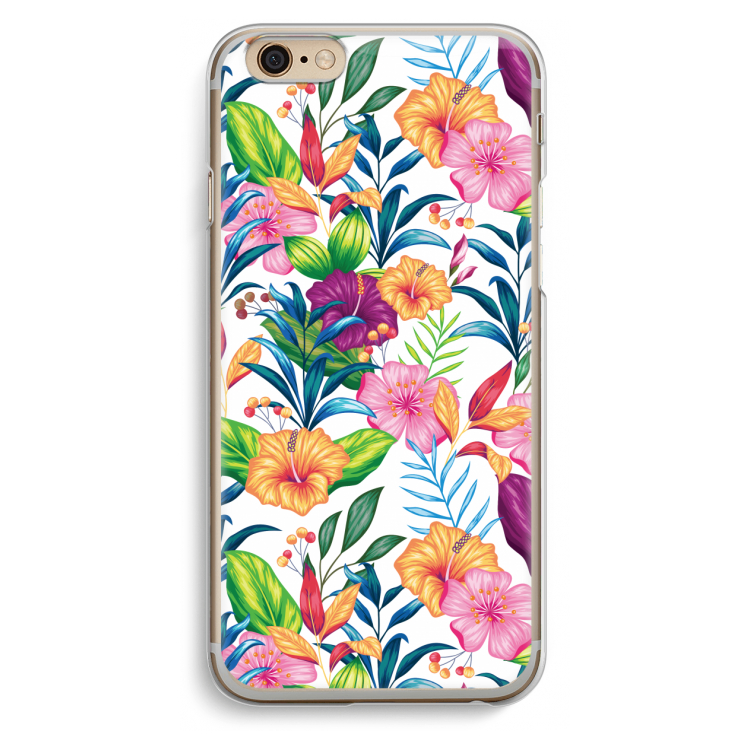 Tropisch 2: iPhone 6 / 6S Transparant Hoesje