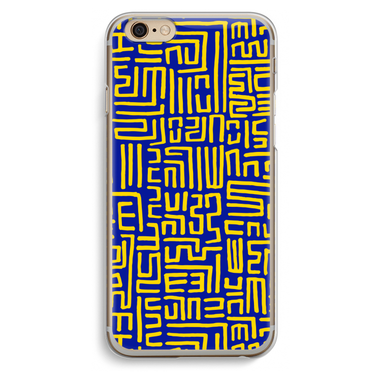 Majorelle Blue Print: iPhone 6 / 6S Transparant Hoesje