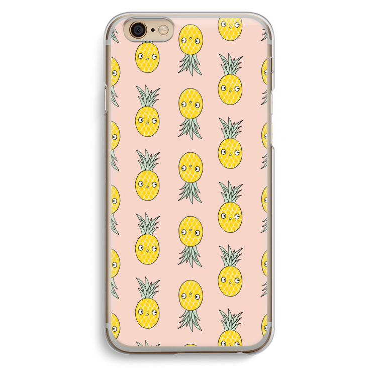 Ananas: iPhone 6 / 6S Transparant Hoesje