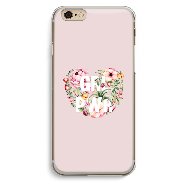 GRL PWR Flower: iPhone 6 / 6S Transparant Hoesje