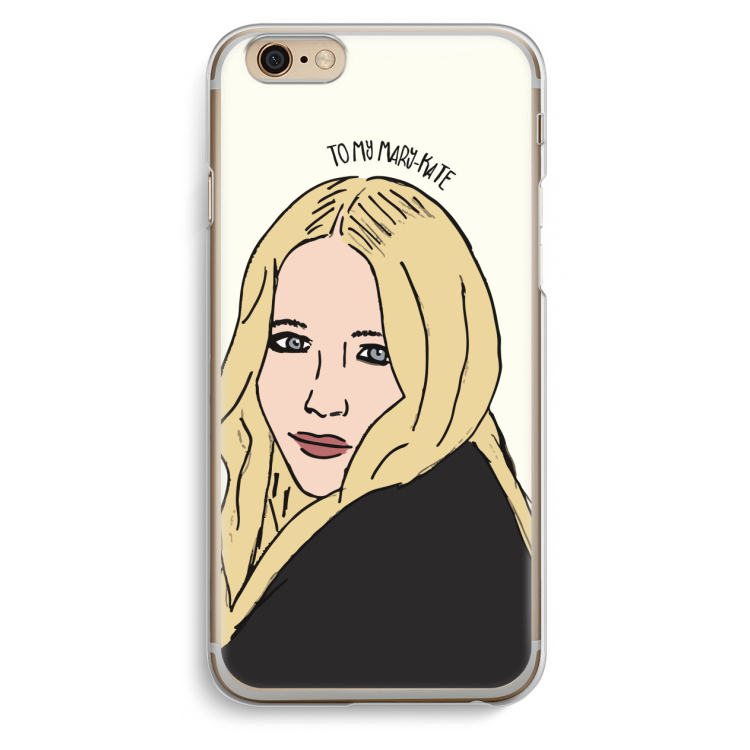 Mary Kate: iPhone 6 / 6S Transparant Hoesje
