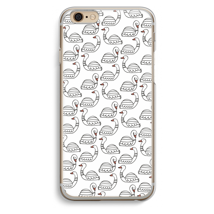 Zwanen: iPhone 6 / 6S Transparant Hoesje