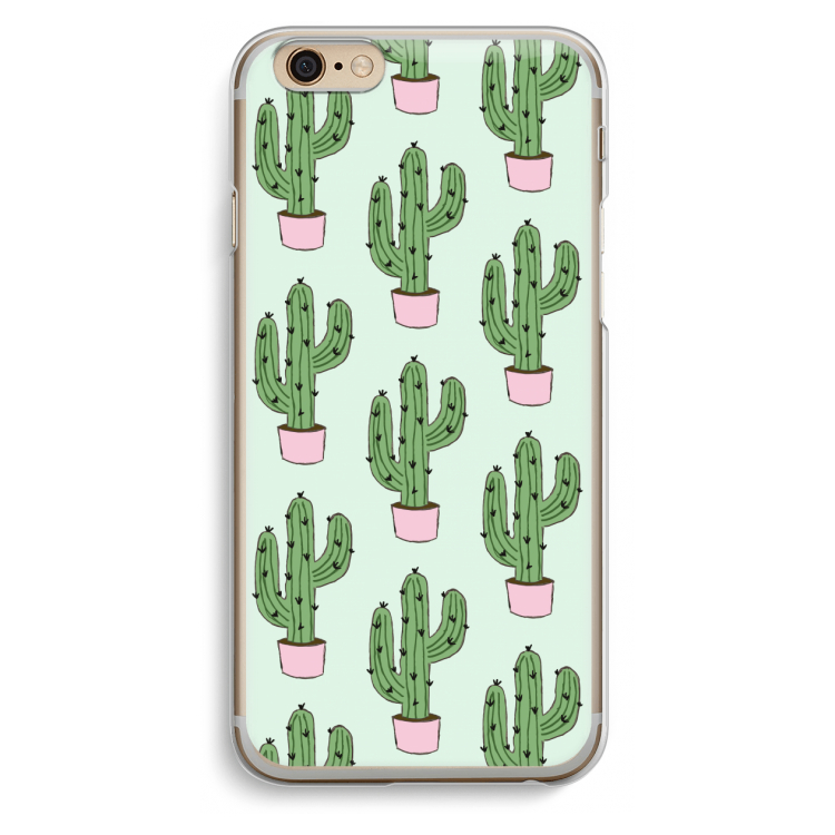 Cactus Lover: iPhone 6 / 6S Transparant Hoesje