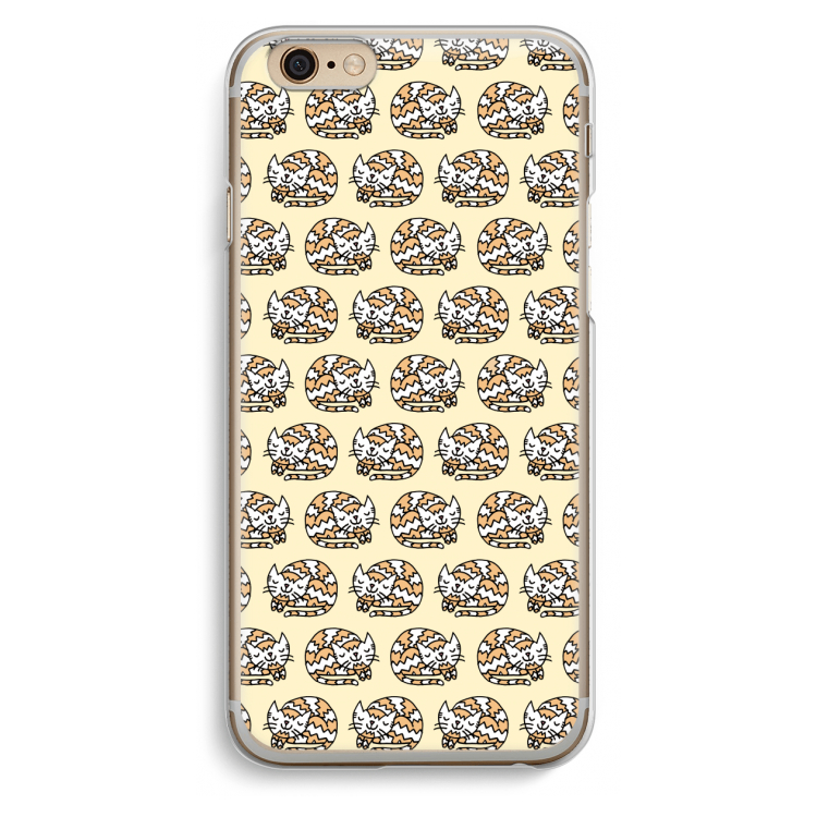 Slapende poes: iPhone 6 / 6S Transparant Hoesje