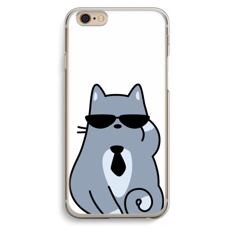 Cool cat: iPhone 6 / 6S Transparant Hoesje