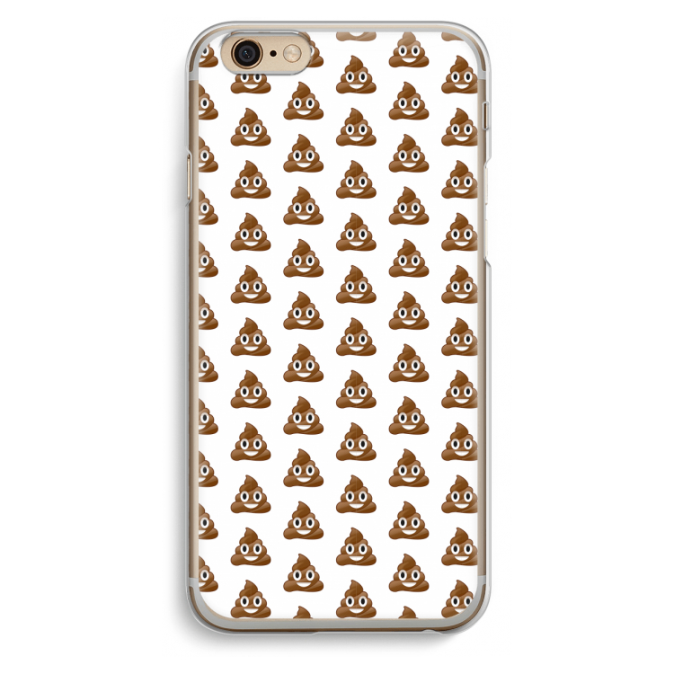 Poop emoji: iPhone 6 / 6S Transparant Hoesje