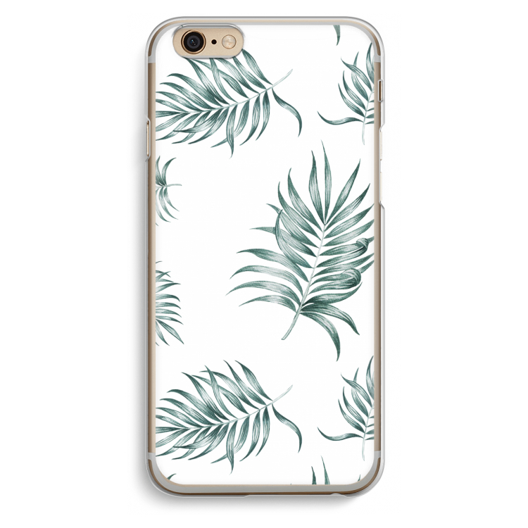 Simple leaves: iPhone 6 / 6S Transparant Hoesje