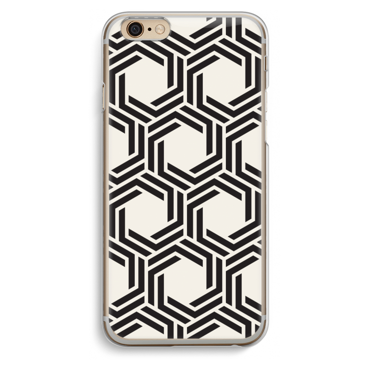 Geometrisch patroon: iPhone 6 / 6S Transparant Hoesje