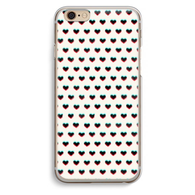 Hartjes: iPhone 6 / 6S Transparant Hoesje