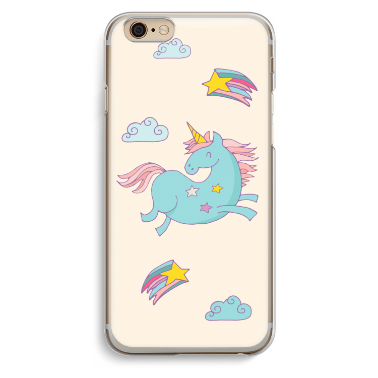 Vliegende eenhoorn: iPhone 6 / 6S Transparant Hoesje