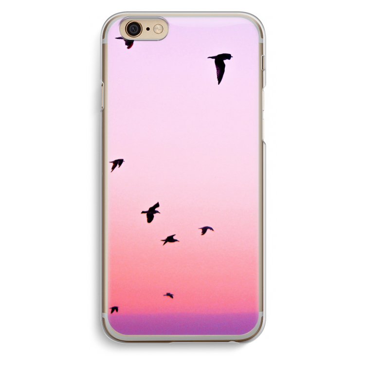 Fly away: iPhone 6 / 6S Transparant Hoesje