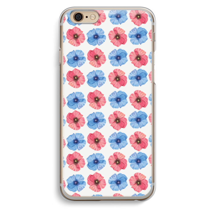 Klaproosjes: iPhone 6 / 6S Transparant Hoesje