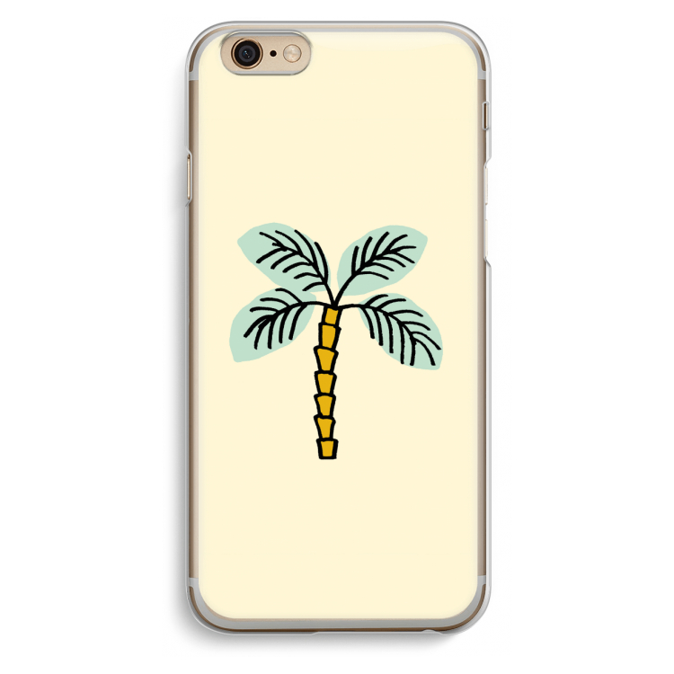 Palmboom: iPhone 6 / 6S Transparant Hoesje