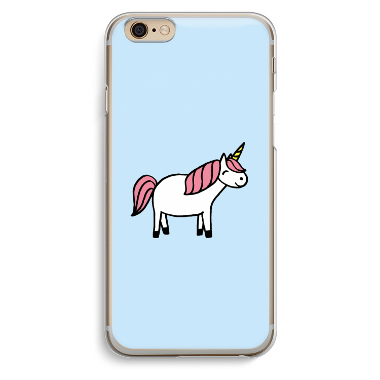 Eenhoorn: iPhone 6 / 6S Transparant Hoesje