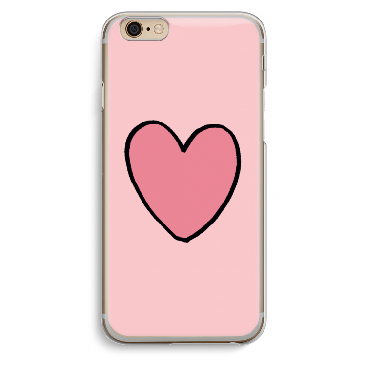 Hartje: iPhone 6 / 6S Transparant Hoesje