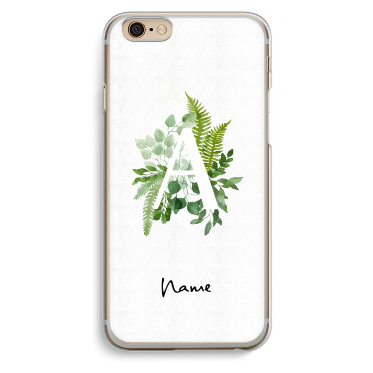 Green Brush: iPhone 6 / 6S Transparant Hoesje
