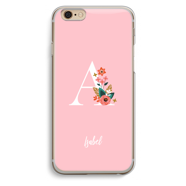 Pink Bouquet: iPhone 6 / 6S Transparant Hoesje