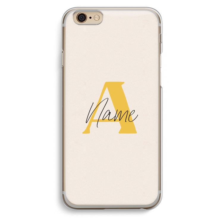 Amber Script: iPhone 6 / 6S Transparant Hoesje