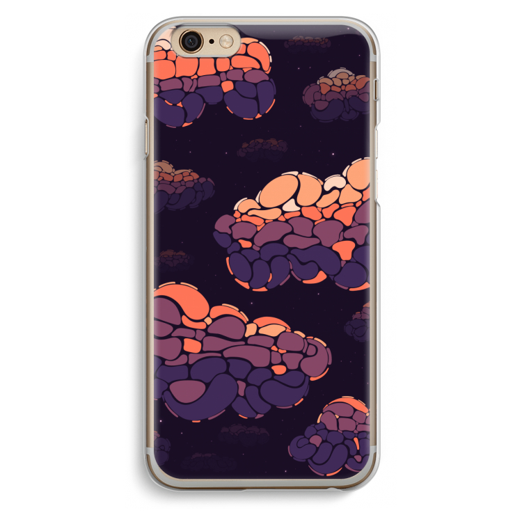 Patroon Wolken: iPhone 6 / 6S Transparant Hoesje