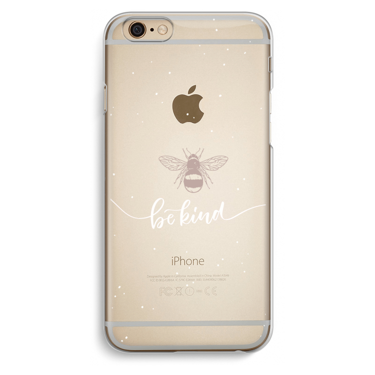 Be(e) kind: iPhone 6 / 6S Transparant Hoesje