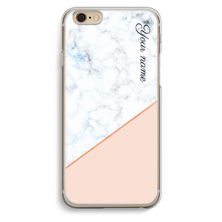 Marmer in stijl: iPhone 6 / 6S Transparant Hoesje