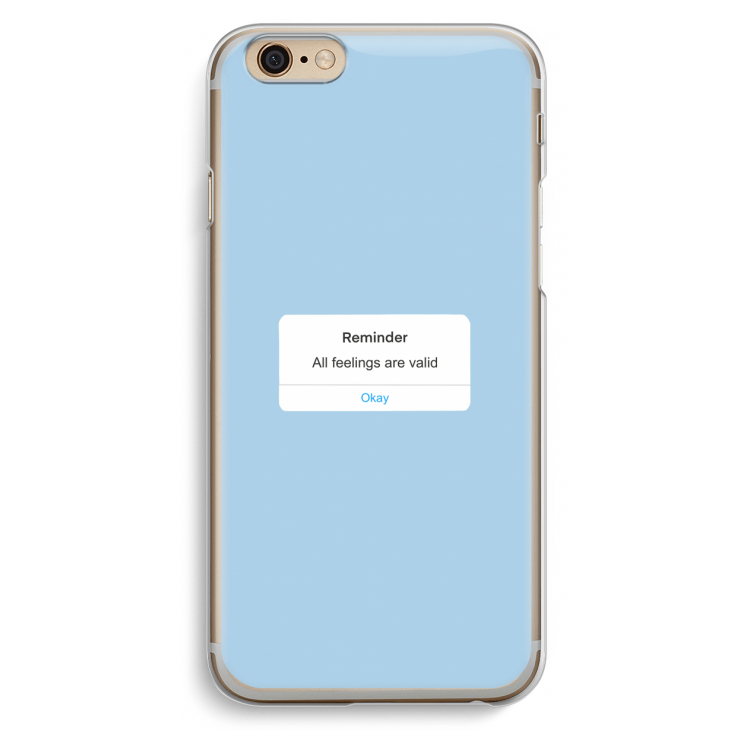 Reminder: iPhone 6 / 6S Transparant Hoesje