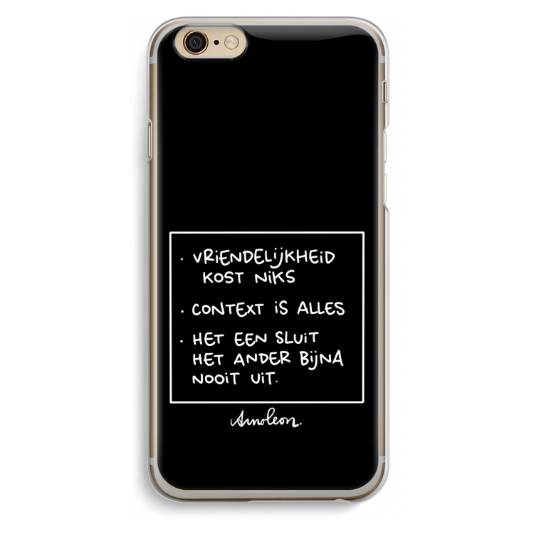 Mijn Motto's: iPhone 6 / 6S Transparant Hoesje