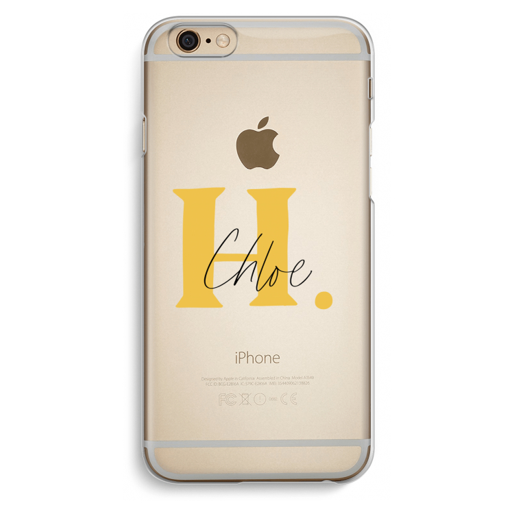 Amber Script: iPhone 6 / 6S Transparant Hoesje
