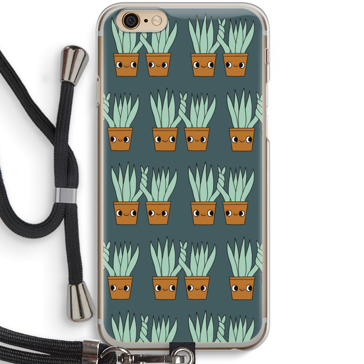 Sansevieria: iPhone 6 / 6S Transparant Hoesje met koord