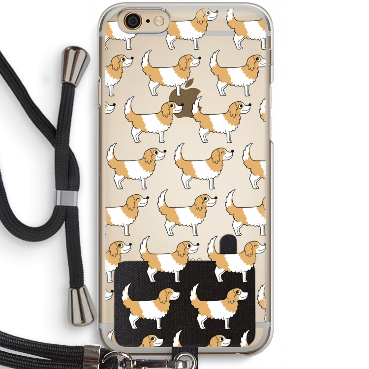Doggy: iPhone 6 / 6S Transparant Hoesje met koord