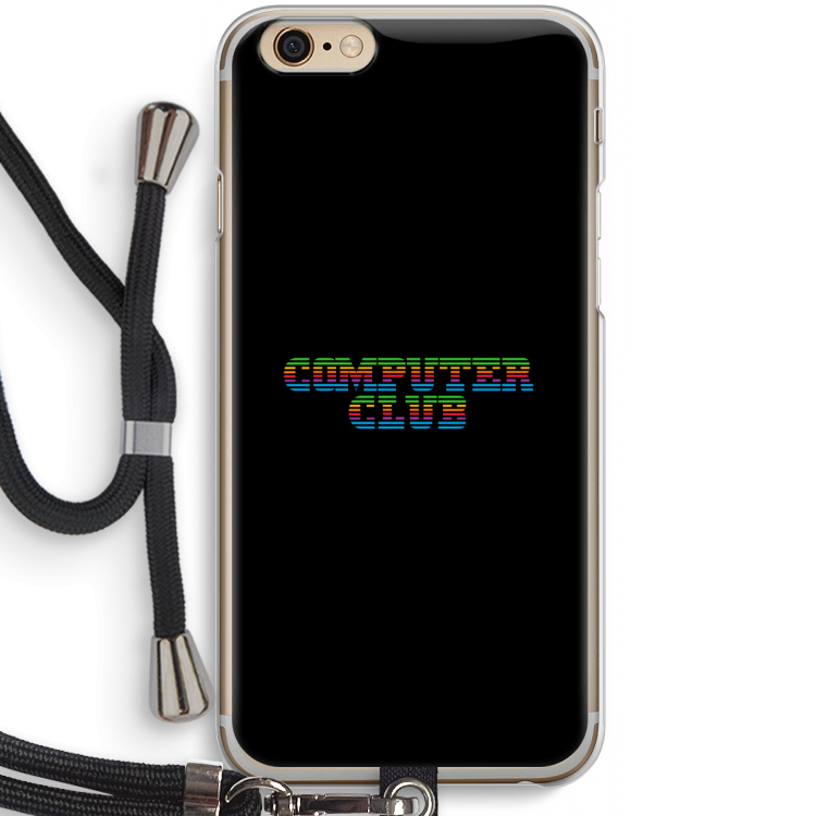 Retro: iPhone 6 / 6S Transparant Hoesje met koord