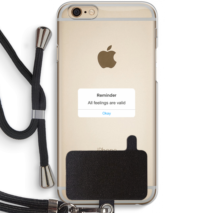 Reminder: iPhone 6 / 6S Transparant Hoesje met koord