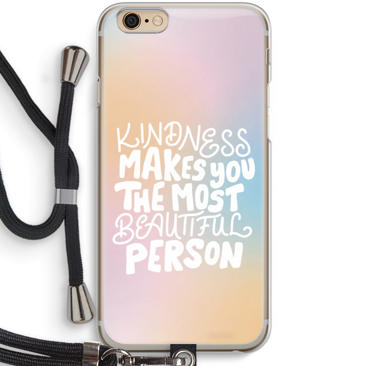 The prettiest: iPhone 6 / 6S Transparant Hoesje met koord