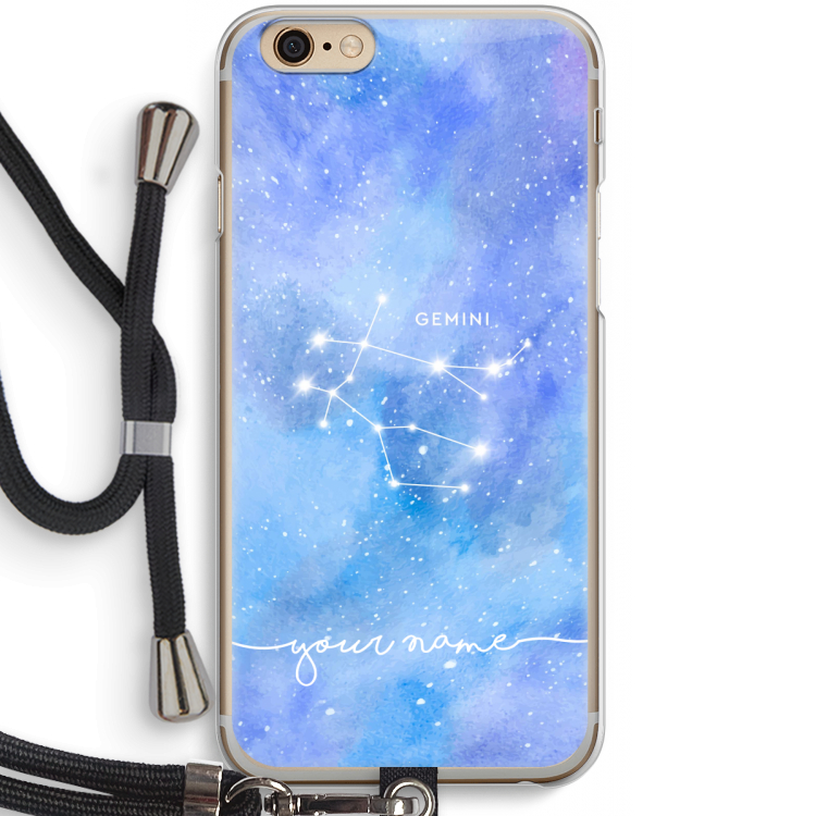 Sterrenbeeld - Licht: iPhone 6 / 6S Transparant Hoesje met koord
