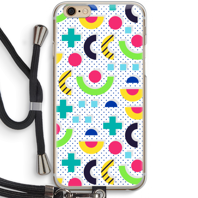 8-bit N°1: iPhone 6 / 6S Transparant Hoesje met koord