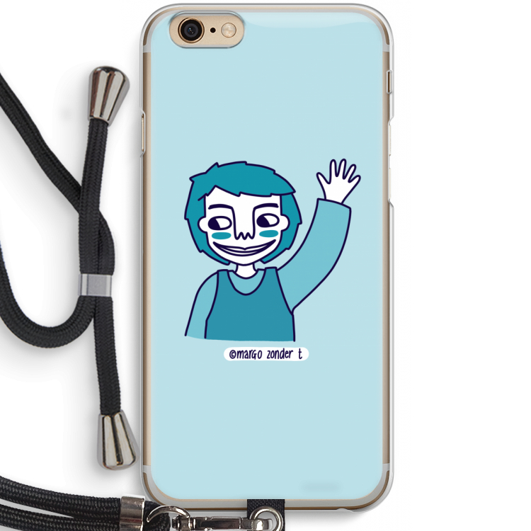 Zwaai: iPhone 6 / 6S Transparant Hoesje met koord
