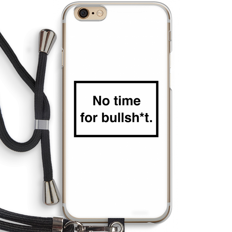 No time: iPhone 6 / 6S Transparant Hoesje met koord