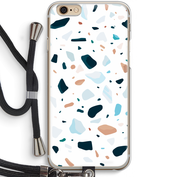 Terrazzo N°13: iPhone 6 / 6S Transparant Hoesje met koord