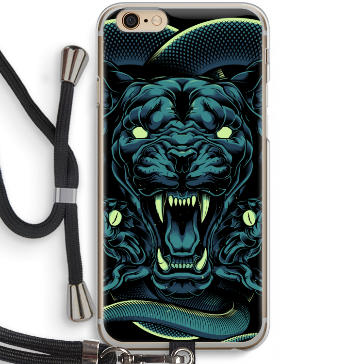 Cougar and Vipers: iPhone 6 / 6S Transparant Hoesje met koord