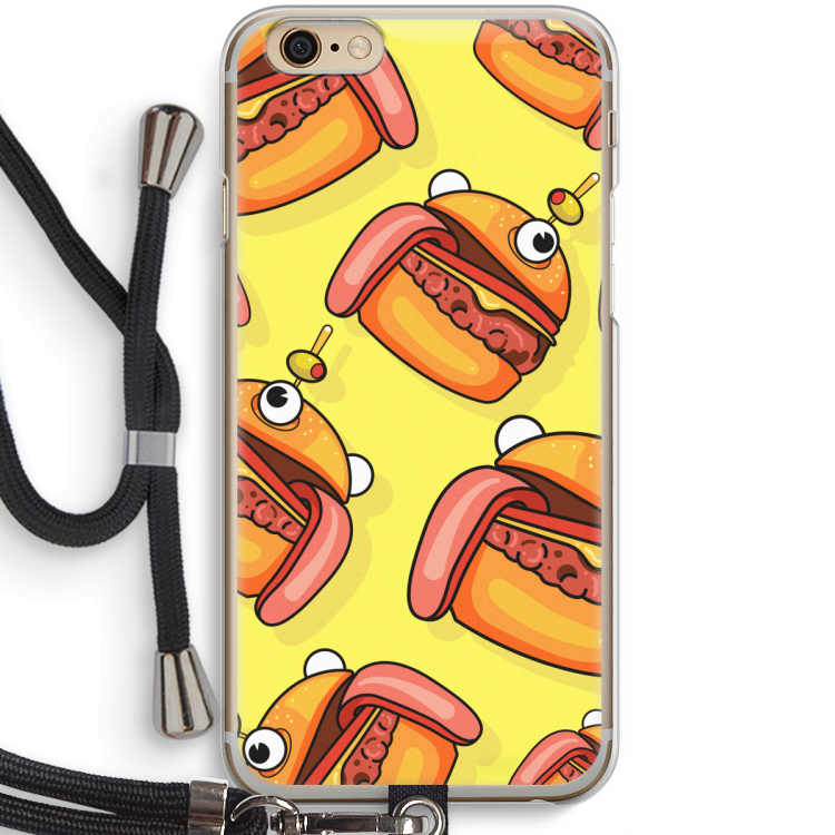 Hamburger: iPhone 6 / 6S Transparant Hoesje met koord