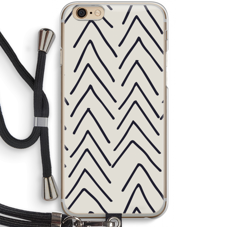 Marrakech Arrows: iPhone 6 / 6S Transparant Hoesje met koord